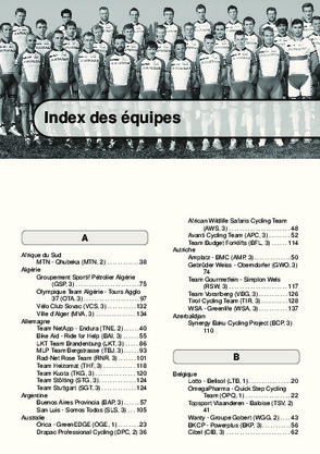 Page du Guide des Equipes 2014